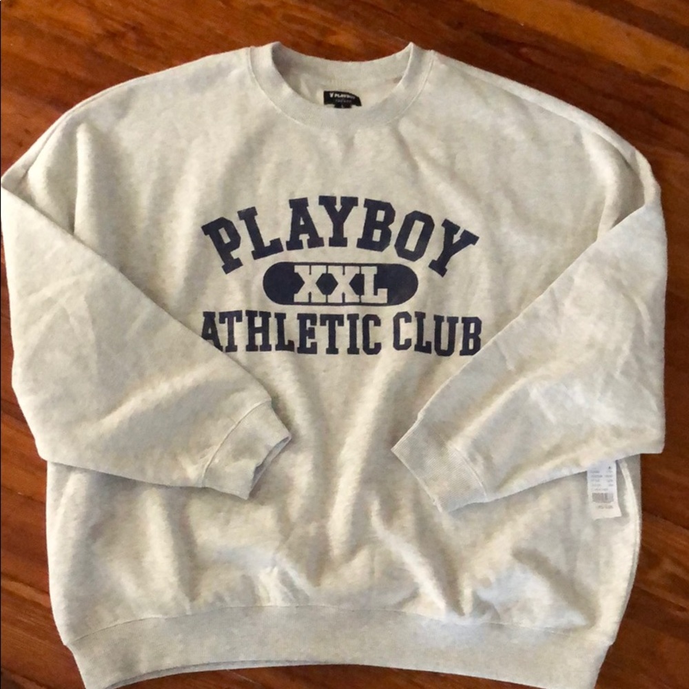 over size playboy crewneck